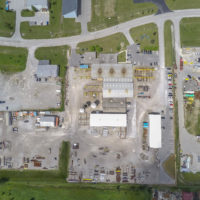 Aerial images of CHEMFab industries in Corunna, Ontario
