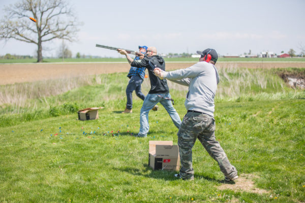 Clay Pigeon Shooting on the farm in Petrolia, ON